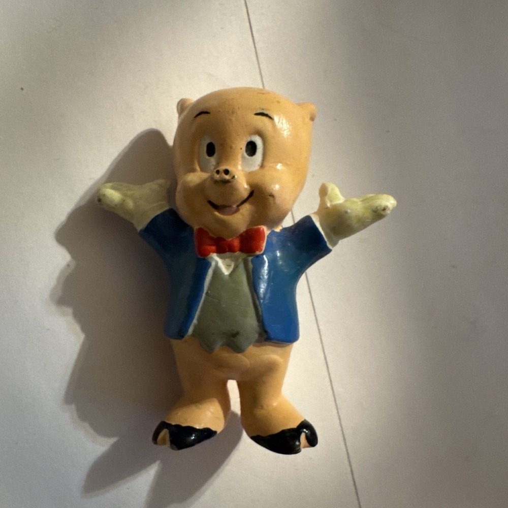 Vintage 1988 Elmer Porkey Pig Tunes Figure Applause Warner Brothers Toy Play Fun